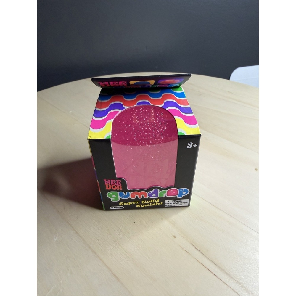 NEE DOH Gumdrop Super Solid Squishy Toy Pink . Brand New